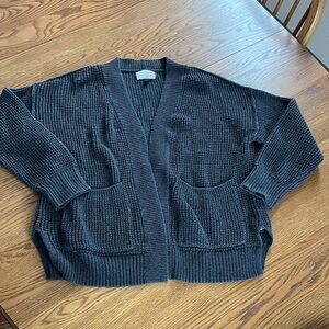 Universal Threads 100% cotton charcoal open front cardigan